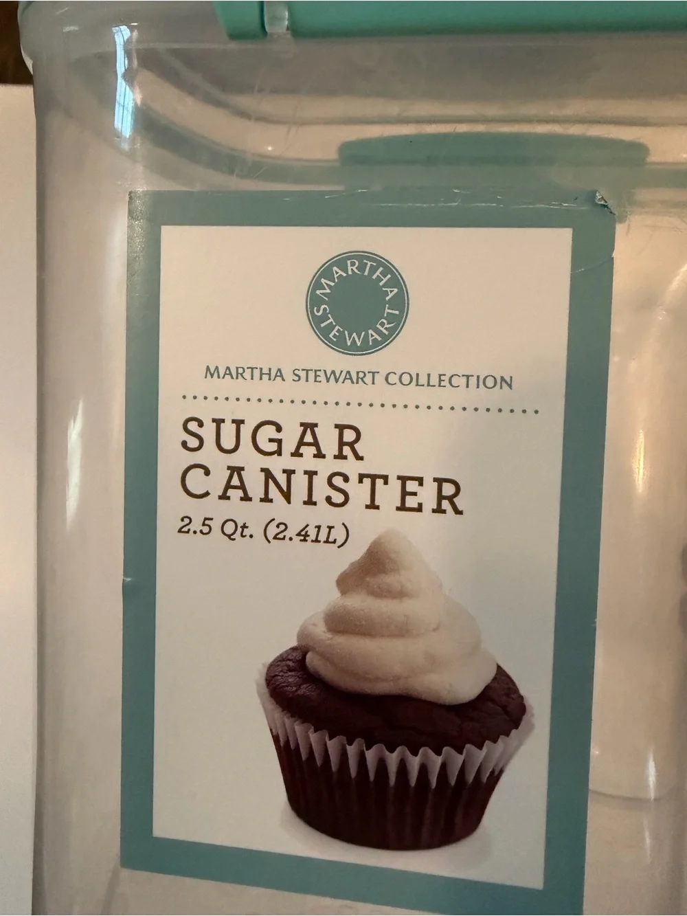 Sistema Teal Sugar Canister - Airtight Kitchen Storage GUC